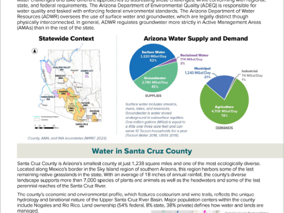 Santa Cruz County Water Factsheet Image