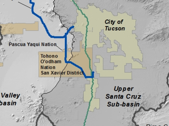  Lower Santa Cruz River Basin Study Map