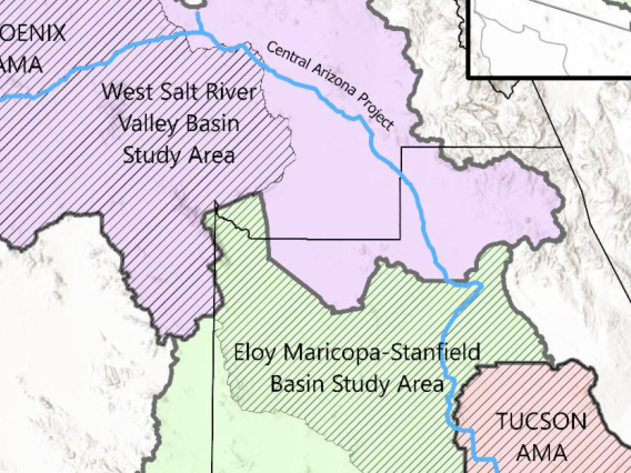 Arizona Basin Studies Map