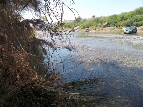 Anvar Kacimov Oman - ephemeral stream -wadi after Shaheen-2021 cyclone