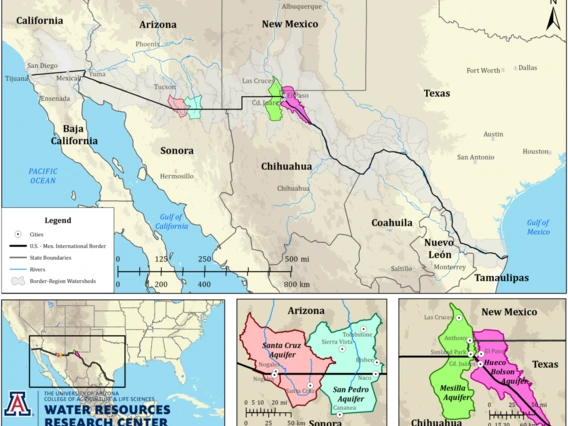 us mexico border map