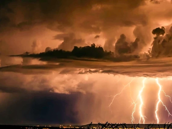 Celeste Boudreaux - Monsoon Light Show, Corona de Tucson, AZ