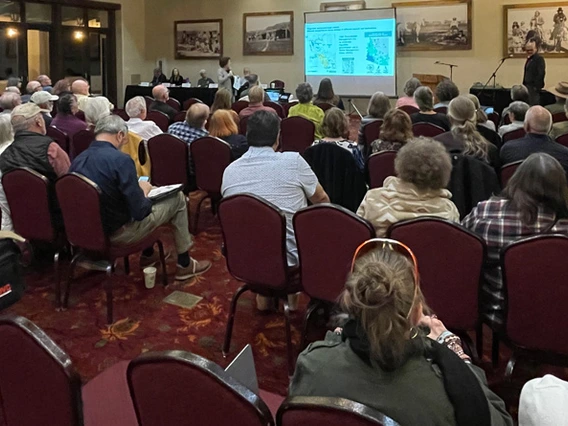 Sharon B. Megdal speaking in Tubac