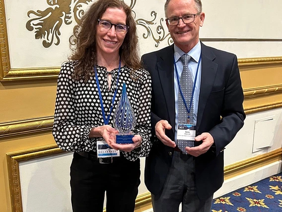 Crystal Thompson receives CRWUA award