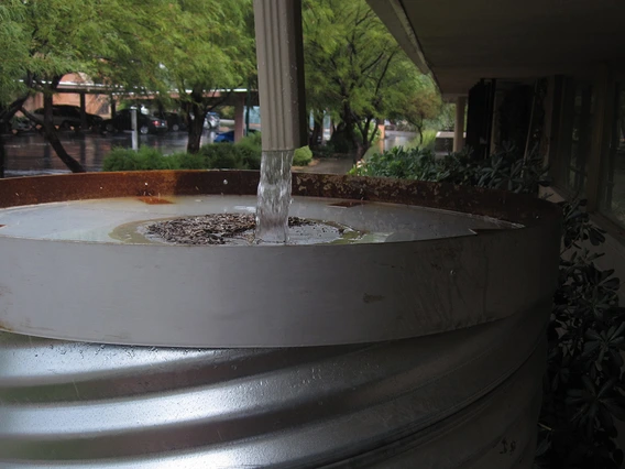 rainwater harvesting at the WRRC