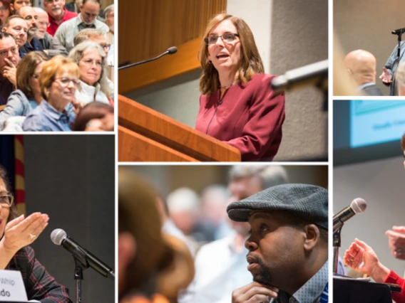 collage of images with speakers for 2019 annual conference