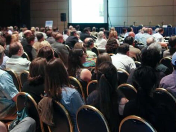 crowd at presentation