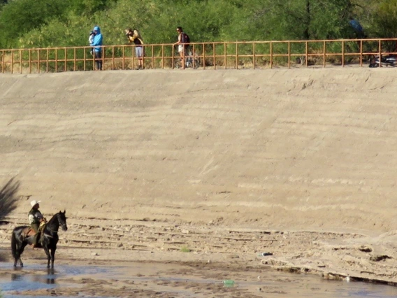 River with standing water 