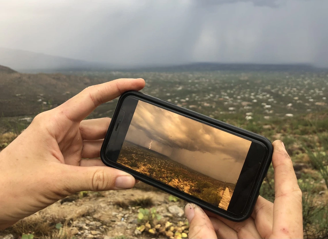 Jim Malusa - Lightning strikes twice 2021 Catalina Highway above Tucson