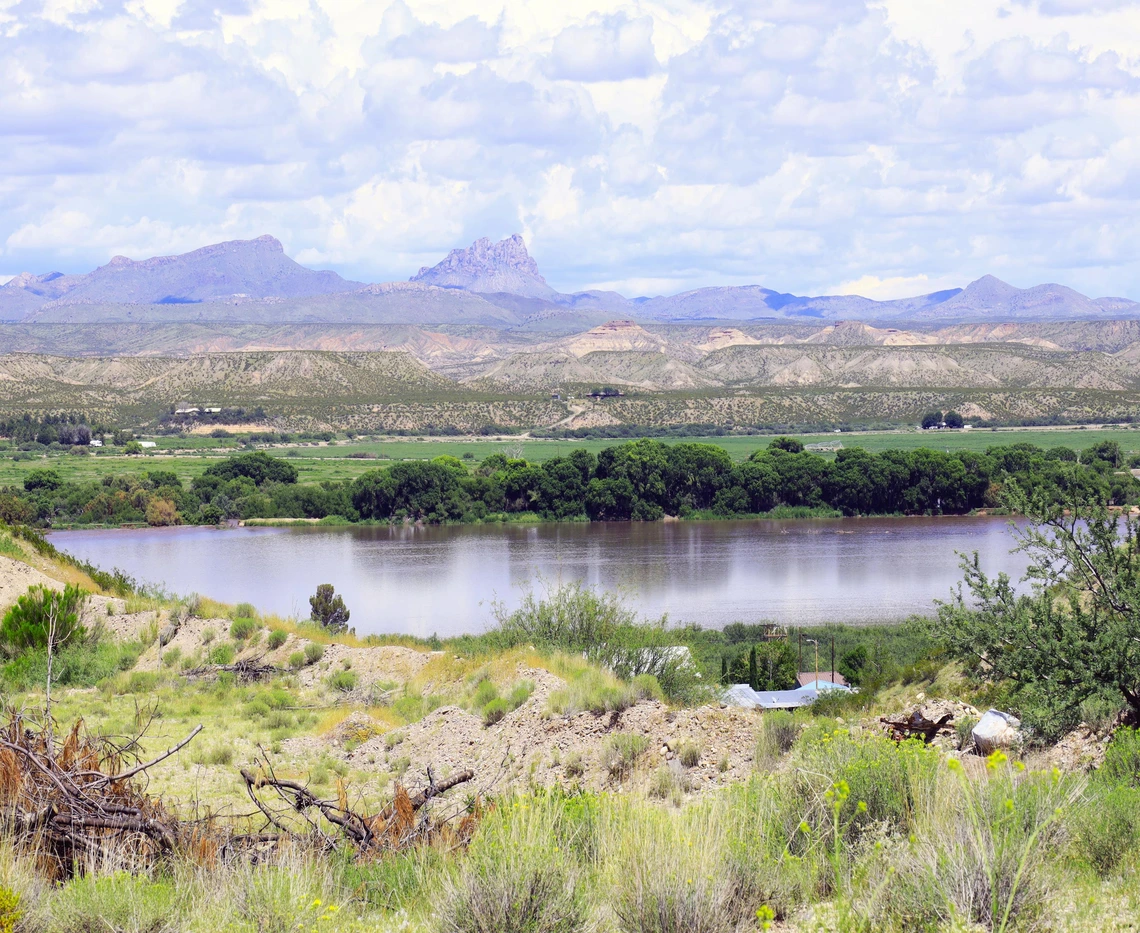 Becky Rapier - Farmers Field Covered in Water, Duncan, AZ, 2022