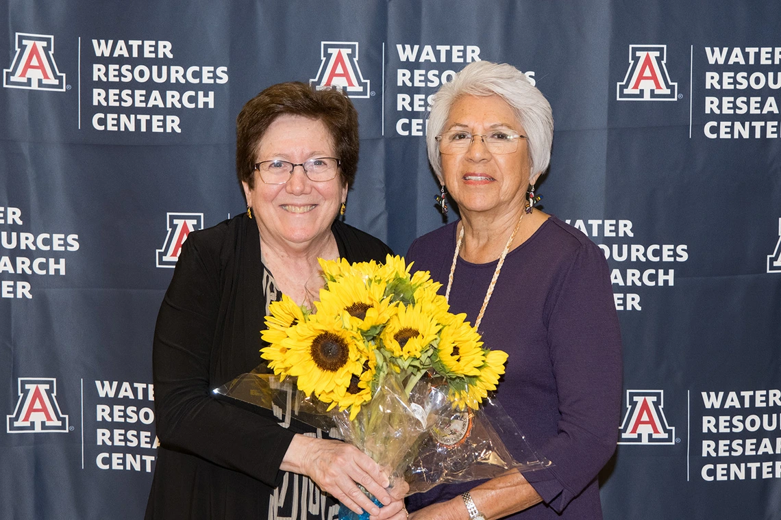 WRRC Director Sharon Megdal and Chairwoman Amelia Flores