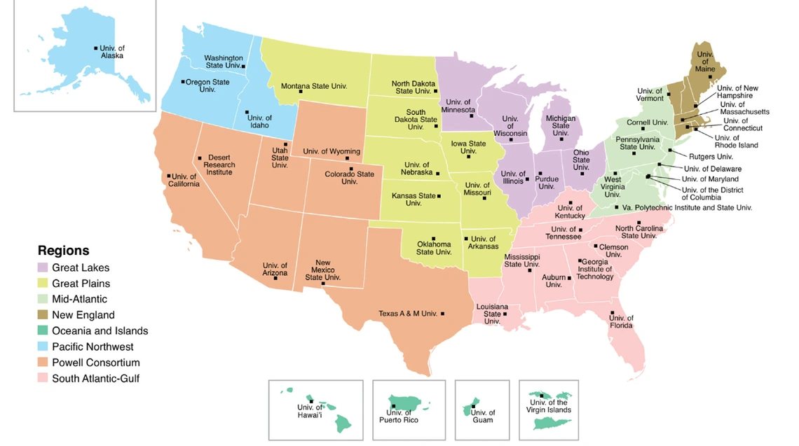 Map of WRRIs