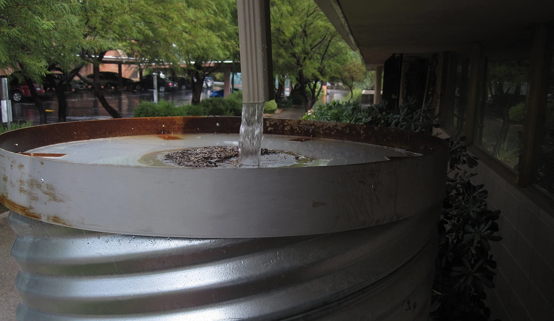 rainwater harvesting at the WRRC