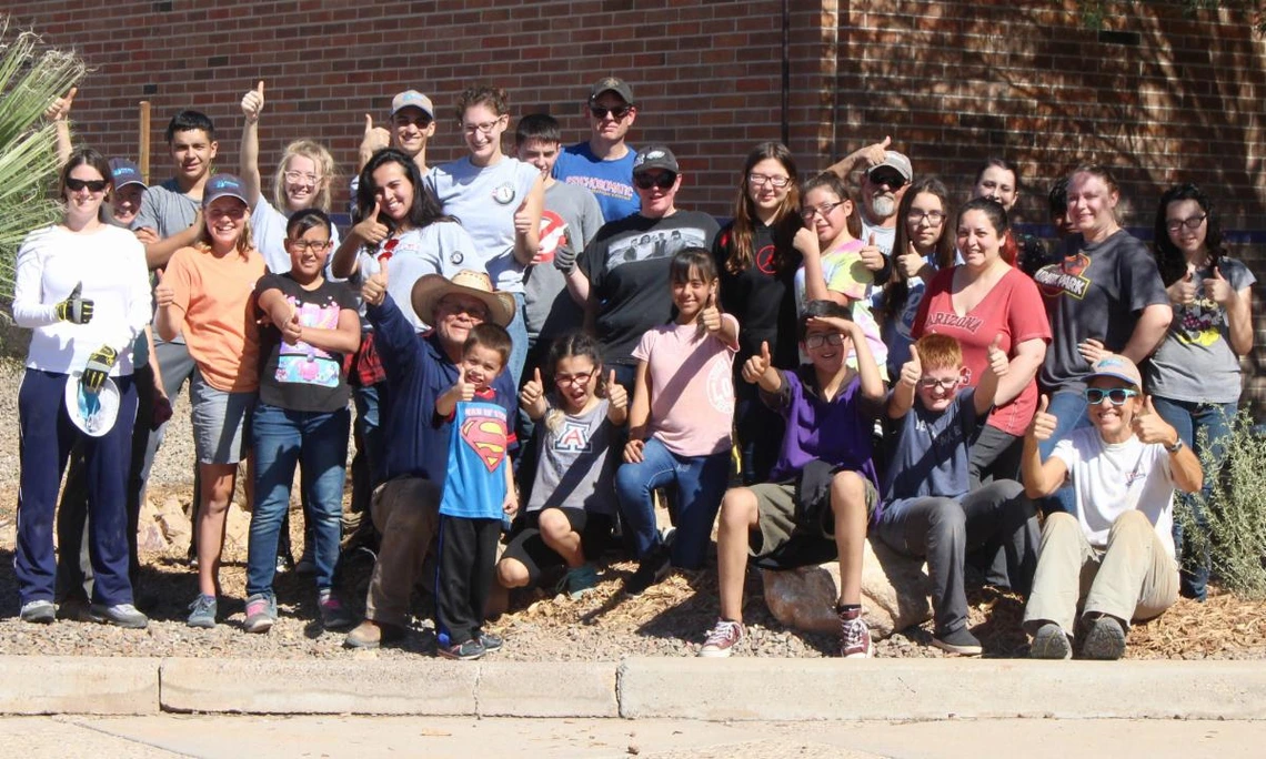 Student group learning thru Arizona Project WET Student group learning thru Arizona Project WET