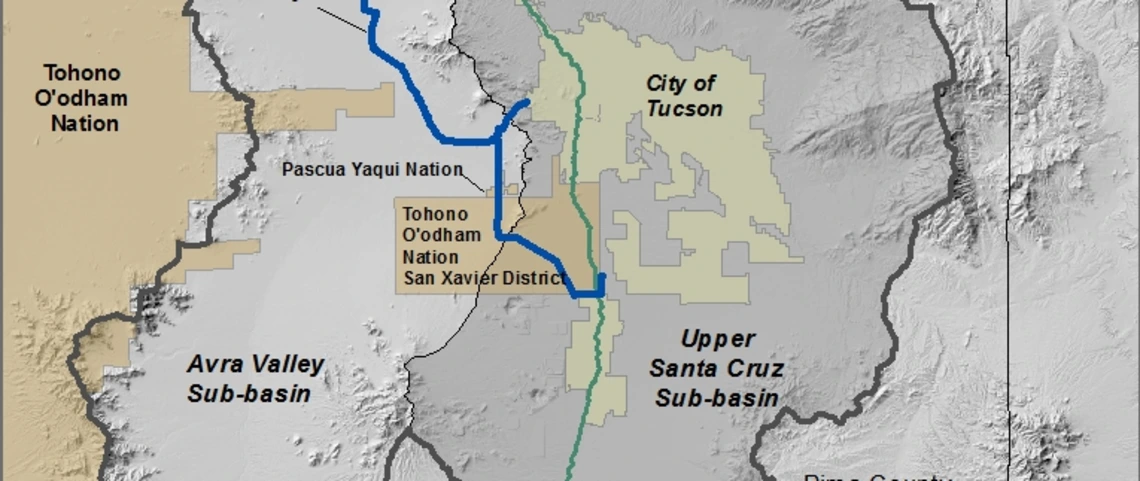 Lower Santa Cruz River Basin Study Map Lower Santa Cruz River Basin Study Map