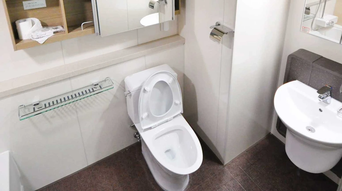a bathroom a bathroom