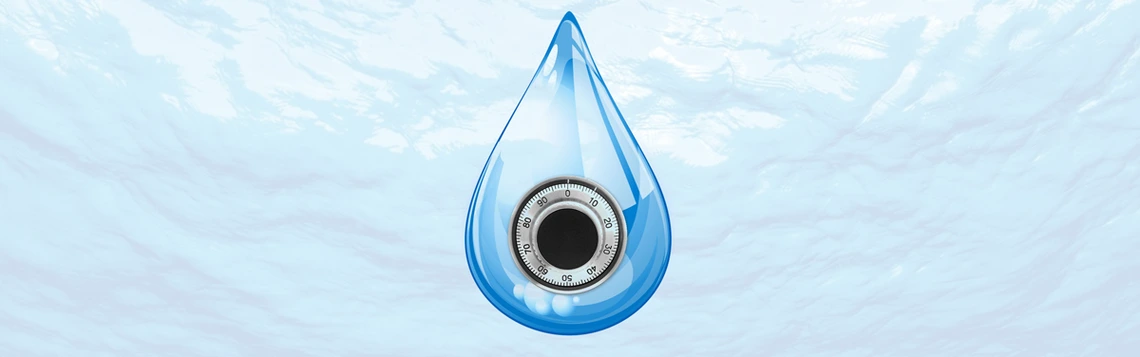 Water lock icon Water lock icon