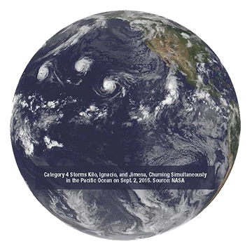 image of earth from space