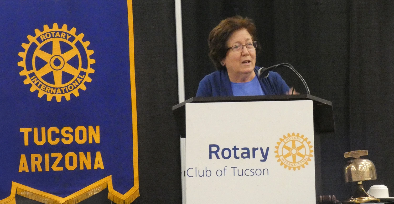WRRC Director Megdal speaking at Tucson Rotary Club