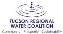 Tucson Regional Water Coalition  logo - graphic with drop forming concentric circles