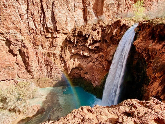 Cait Myrdal - Rainbow in the Mist - 2020 Havasupai