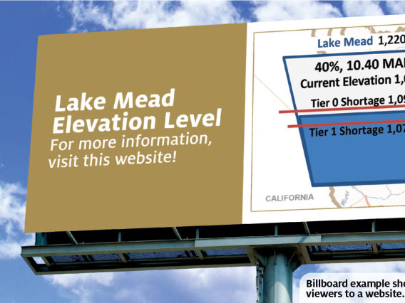 billard showing lake mead level