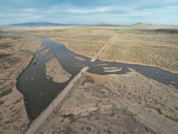 Oatman Farms - Severe Flooding on Farm, Gila Bend, AZ