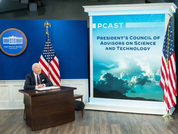 president biden discussing pcast