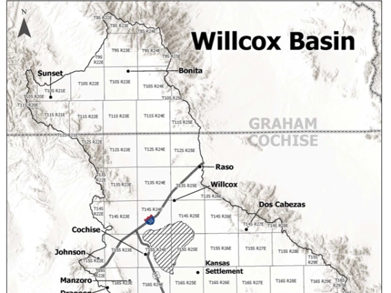 wilcox basin map