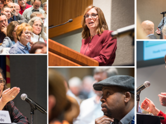 collage of images with speakers for 2019 annual conference