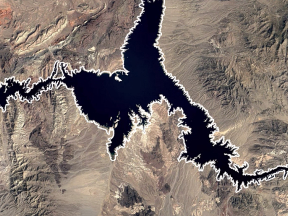 Lake Mead from above