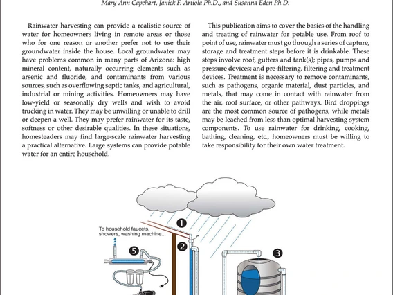 Preparing Rainwater for Potable Use Guide