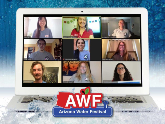 AZ Project Wet staff on a webcall
