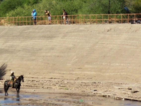 River with standing water 