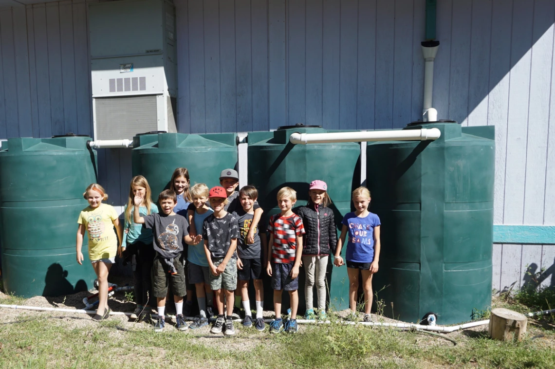 Leah Hubbard - Skyview School rainwater harvesting - Prescott 2018