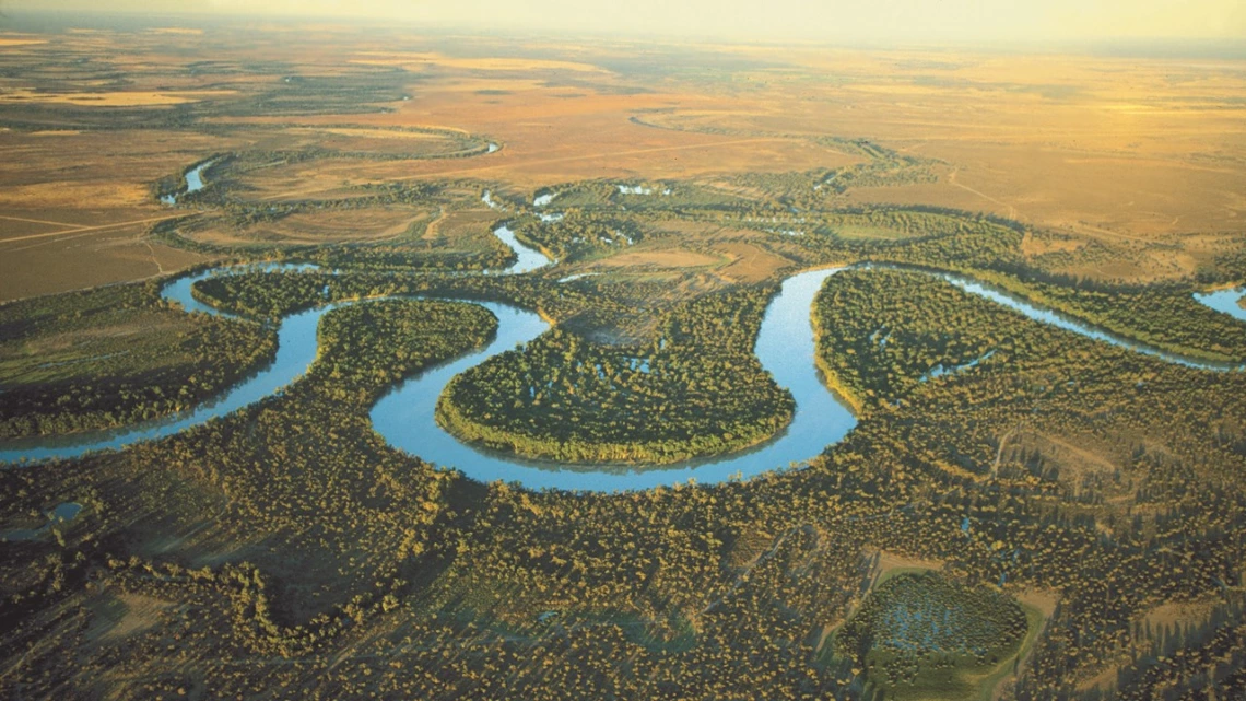 photo of snaking river