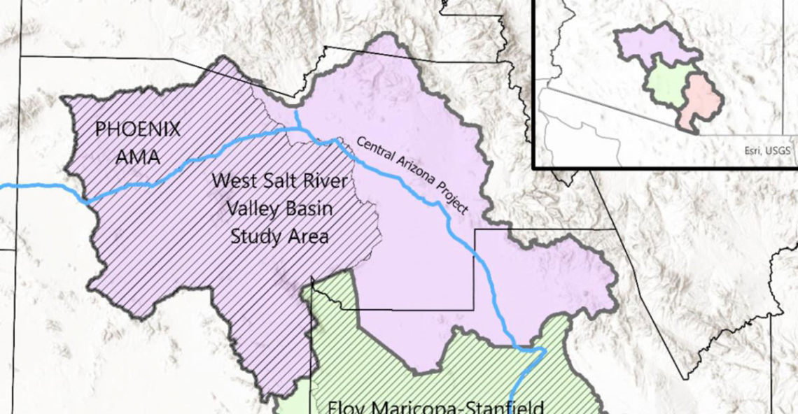 Phoenix AMA, West Salt River Valley Basin Map