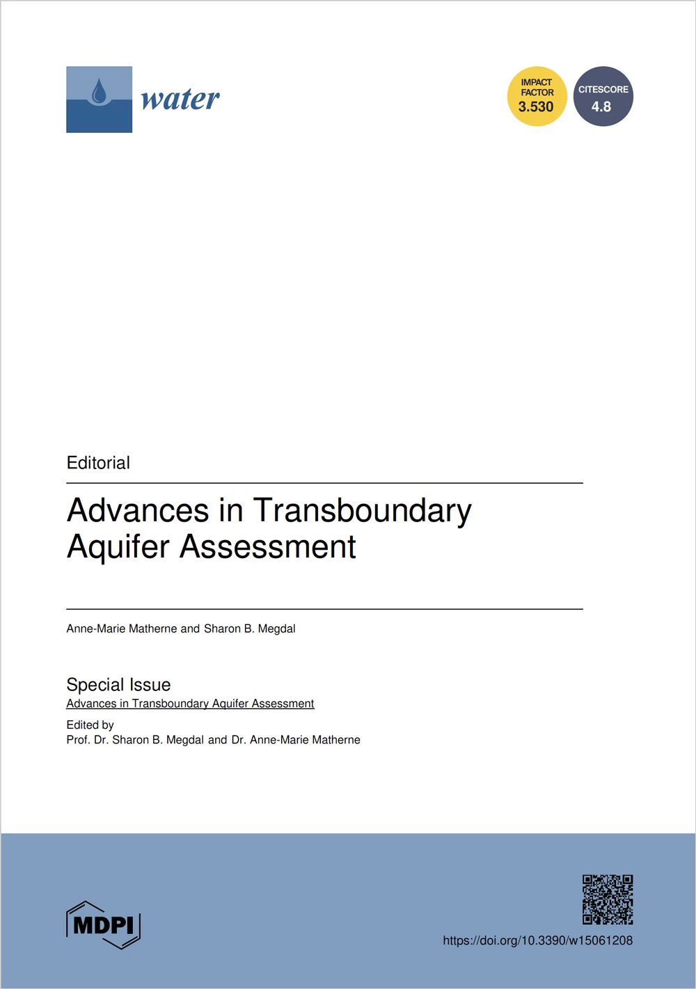 Advances in Transboundary Aquifer Assessment journal cover