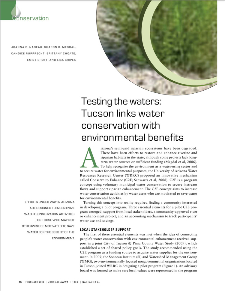 testing the waters cover image showing plants