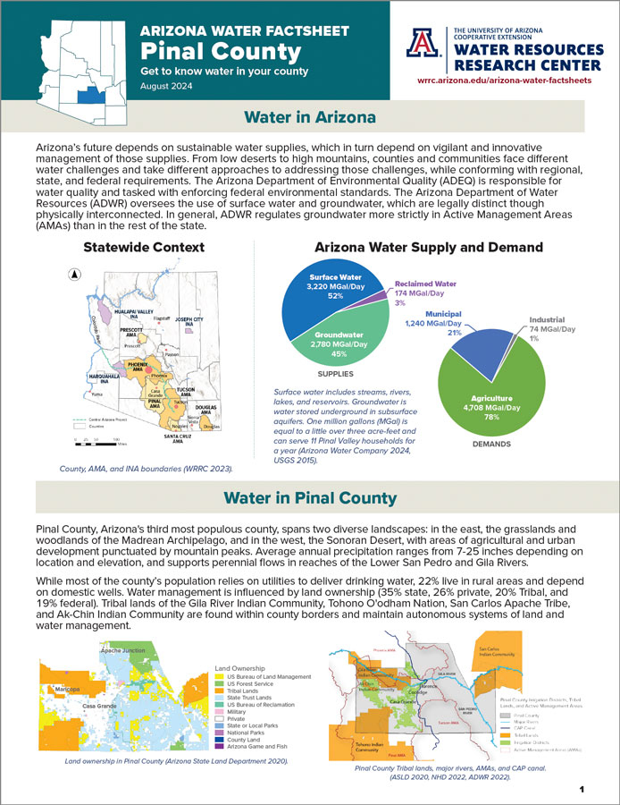 pinal county factsheet first page