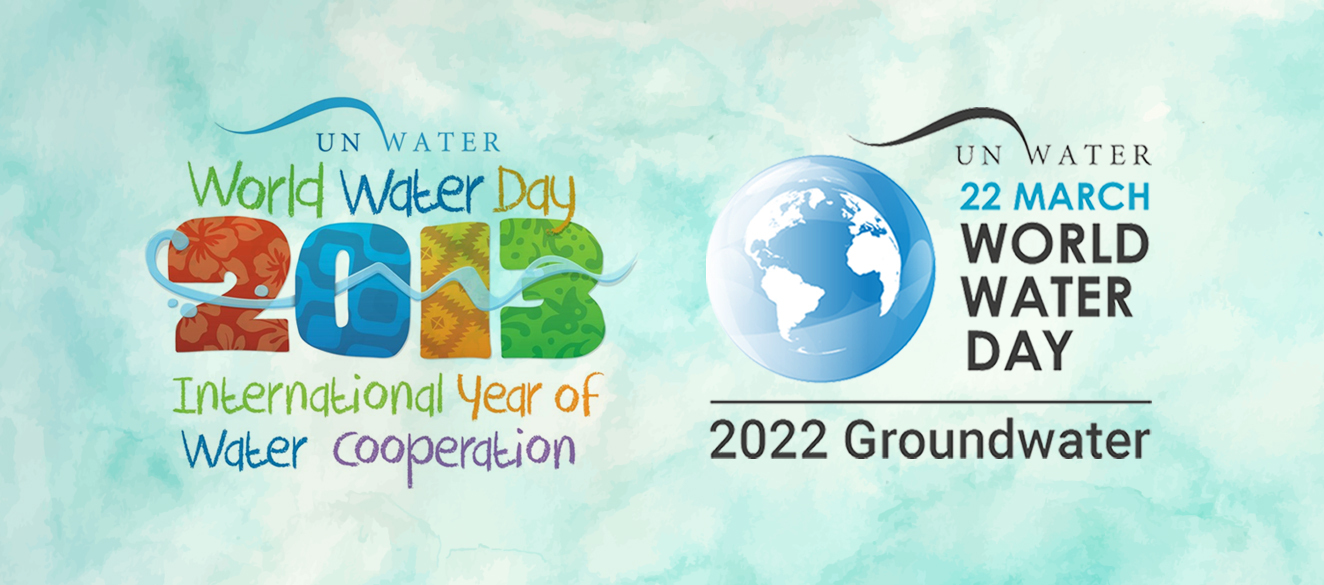 world water 2013 logo and 2022 logo comparison. 