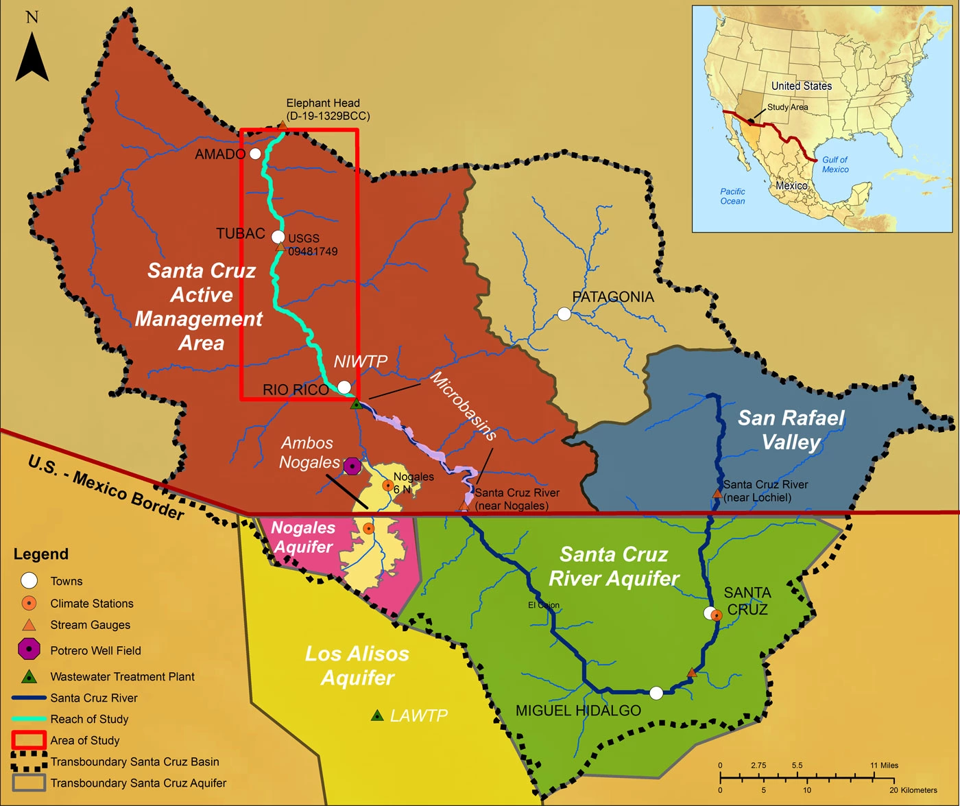 Impacts of Variable Climate and Effluent Flows on the Transboundary Santa Cruz Aquifer