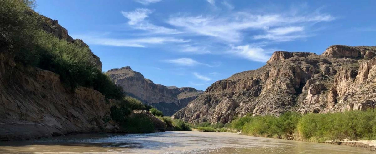 Image of a river canyon