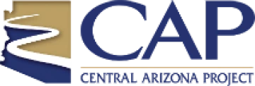 central arizona project logo - az silhouette with river running through it