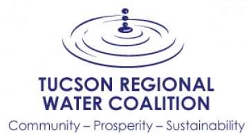 Tucson Regional Water Coalition  logo - graphic with drop forming concentric circles