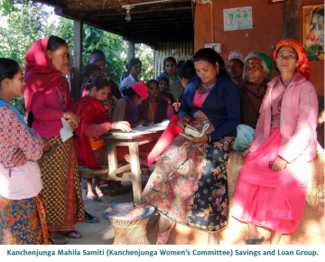 Kanchenjunga Mahila Samiti (Kanchenjunga Women's Committee) savings and loan group.