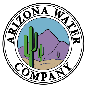 Arizona Water Company logo showing cactus and moutains
