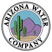 Arizona Water Company logo showing cactus and moutains